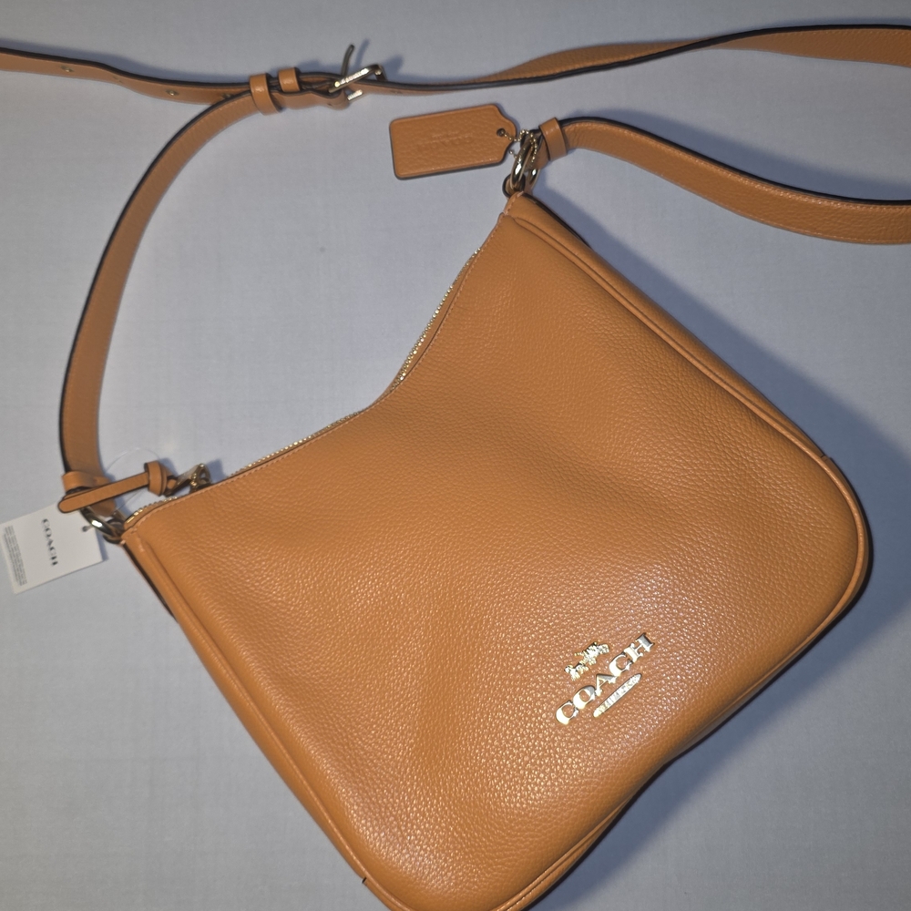 Coach Tan Leather Shoulder Bag